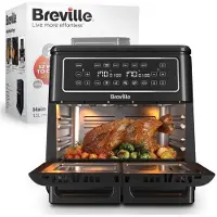 Breville Elektrische friteuse - - VDF130X - 11 Liter - 12 kookmodi - 2 kookzones