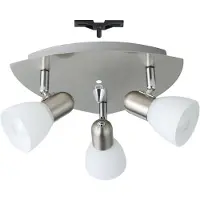 Eglo Plafondspot Enea Disk 3-lichts nikkel mat