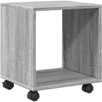 vidaXL Rolkast 37x33x42,5 cm bewerkt hout grijs sonoma eiken kleurig