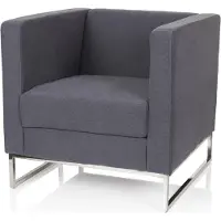 Hjh OFFICE BARBADOS | 1-Zits - Lounge stoel Donkergrijs