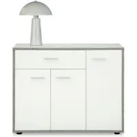 Idimex Schoenkast DEUSTO - betonlook/wit