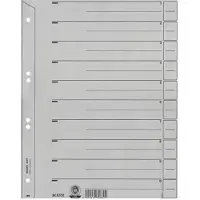 Leitz Scheidingsbladen nr. 6097, A4, grijs, 200 g/m², 100 stuks