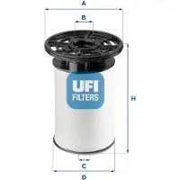 Ufi 26.076.00 Brandstoffilter