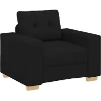 vidaXL Fauteuil 100x78x80 cm stof zwart