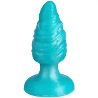 Silexd - Melty - Thermoreactieve Siliconen Buttplug - 9.2 cm x 3.6 cm - Turquoise