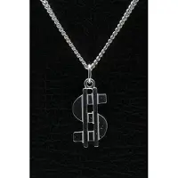 MOOYE ® - Collectie Zilveren US Dollar ketting hanger