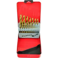 GEKO Titanium gecoate metaalborenset - 19 stuks - 1-10 mm - HSS staal