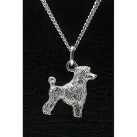 MOOYE ® - Collectie Zilveren Dwergpoedel caniche nain ketting hanger - groot