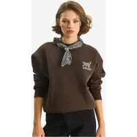 Bianco Crewneck sweatshirt met printaccessoire