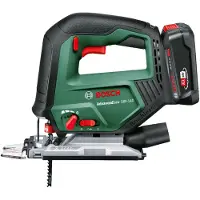 Bosch AdvancedSaw 18V-140 - Accudecoupeerzaag - Inclusief 3x zaagblad (T144D) Cut control - Beschermingsschoen - Stofkap - Anti-splinterplaat - 18 V Li-Ion accu (2.0 Ah) & 1-uurs lader (AL 18V-20)