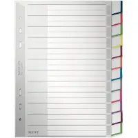 Leitz Blanco Tabbladen A5 Grijs 12 tabs PP (Polypropeen) 11 Gaten 4370