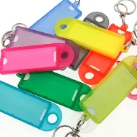 Combicraft Openklapbare sleutellabels lila 60x22mm - 100 stuks