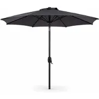 Champ Marktparasol Ø300 Antraciet met Kantelfunctie en Zwengel