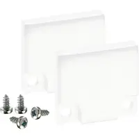 Barthelme 62398613_9010 BARdolino Eindkappen-set Aluminium (l x b x h) 3 x 18.4 x 19.7 mm 2 stuk(s)