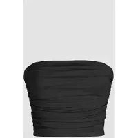 Hiccups for Kids Strapless Ruffle Drape Crop Top