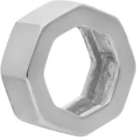 Cavill - Zilveren Hanger - 925 Sterling Zilver - Geometrisch Zeshoekig Minimalistisch Sieraad - Modern Elegant - 8x3 mm - Dagelijks & Feestelijk