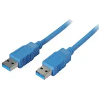 Shiverpeaks BS77031-1, 1 meter, USB A, USB A, USB 3.2 Gen 1 (3.1 Gen 1), 5 Gbit/s, Blauw
