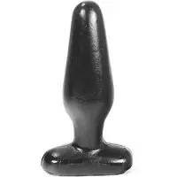 Dark Crystal Buttplug 13,5 x 4 cm - zwart