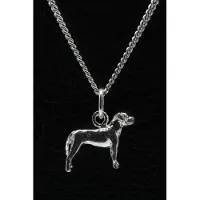 MOOYE ® - Collectie Zilveren Cancorso oren ongecoupeerd met staart ketting hanger - klein
