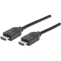 Manhattan 323239-CG HDMI-kabel HDMI Aansluitkabel HDMI-A-stekker, HDMI-A-stekker 5.00 m Zwart 4K UHD, Audio Return Channel (ARC)