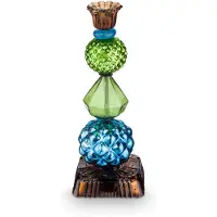 Pip studio Kandelaar Glass Bead Blue-Green 23,5 cm