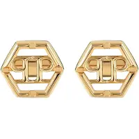 Philipp Plein Plein Icon Manchetknopen Gouden Toon Main Material: Recycled Stainless Steel; Second Material: Recycled Stainless Steel not specified PJ9AA11CU