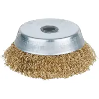 Ks Tools Brozeplus potborstel, tinbrons, gegolfd, Ø 85 mm 9639597 963.9597 1 stuk(s)