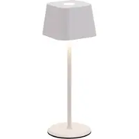 Securit - Tafellamp Oplaadbaar - Malta | 8-10 hrs Brandduur | Dimbaar | Draadloos | 22cm | Wit