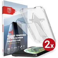 Rosso 2-Pack Screenprotector Geschikt voor Apple iPhone XS Max | 9H Tempered Glass | Beschermglas | Glasplaatje | Case Friendly | Met Installatietray | Eenvoudige montage