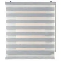 STORESDECO - Premium Duo rolgrodijn aluminium afwerking, Grijs, 80x250 cm