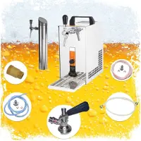 Ich-zapfe Complete set - Biertap PYGMY 20/K met membraanpomp, 1-leiding droogkoeler van RVS, 25 liter/uur, incl. doseerzuil, Green Line, KEG: NC adapter