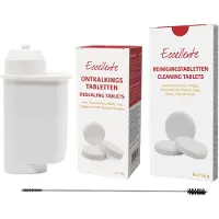Eccellente Onderhoudspakket geschikt voor Siemens EQ koffiemachines – alternatief voor TZ80004A | 00312441 – Reinigingstabletten, Ontkalker, Waterfilter & Borstel