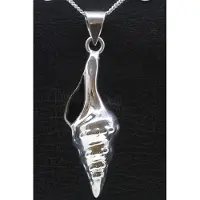 MOOYE ® - Collectie Zilveren Slakkenhuis stekelhoorn ketting hanger