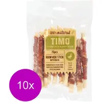Timo Runder Kauwstick - Hondensnacks - 10 x Eend 12 cm 150 g 15 stuks
