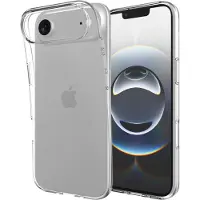 Just in Case Zero Soft beschermhoes voor iPhone 17 Air, transparant.