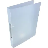 Alpha ringmap, voor ft A4, uit PP, 2 ringen van 25 mm, transparant wit - 5 stuks