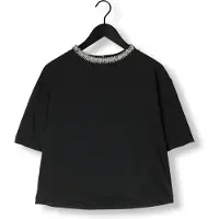 Catwalk junkie Dames Tops & T-shirts Top With Strass Detail - Zwart - Maat 34