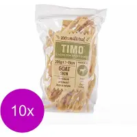 Timo Geitenhuid - Hondensnacks - 10 x Geit 15 cm 200 g