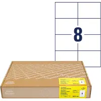 Avery-Zweckform 8024-300 Verzendetiketten 105 x 74 mm Papier Wit 2400 stuk(s) Permanent (sterk hechtend) Laser (zwart/wit), Inkjet
