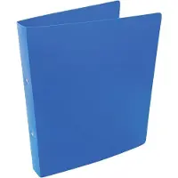 Alpha ringmap, voor ft A4, uit PP, 2 ringen van 25 mm, blauw - 5 stuks