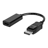 Nedis DisplayPort-kabel | DisplayPort-connector | HDMI-uitgang | 4K@30Hz | vernikkeld | 0,20 m | rond | PVC | zwart | doosje