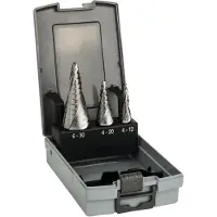 Bosch Accesorios 2608587426 Assortiment De Fraises Étagées Queue 3 Pans Longueur 66,5/70,5/93,5 Mm Exécution Hss