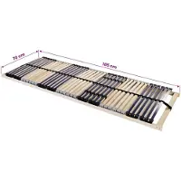 vidaXL Lamelbodem Bruin 70 x 190 cm Massief beukenhout