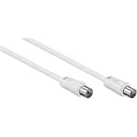 Microconnect Goobay 11511 coax-kabel 2,5 m Coaxiaal Wit