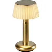 Konstsmide Gouden tafellamp Grasse oplaadbaar