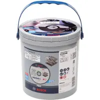 Bosch 100x Doorslijpschijf Inox (RVS) 125X1X22.23 in emmer - 2608626113