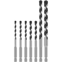 Bosch 2608707005 2608707005 Carbide Steen-spiraalboorset 4 mm, 5 mm, 5 mm, 6 mm, 6 mm, 8 mm, 10 mm Zeskant schacht 1 stuk(s)