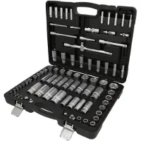 Ks Tools set sleutels, 1/4", 3/8" en 1/2", 82-delig, met inchmaten