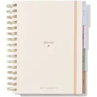 HEMA Planner A5 21x18cm met tabs crème