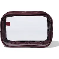 HEMA Toilettas 12x18cm transparant bordeaux